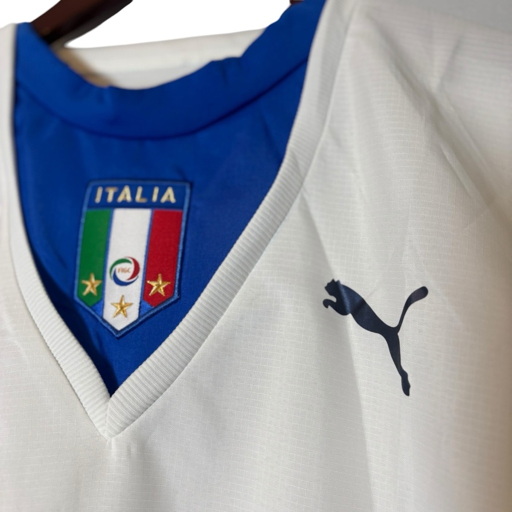 Italy Away World Cup Soccer Football Jersey Puma RN62200 Men Size Large - Picture 2 of 5